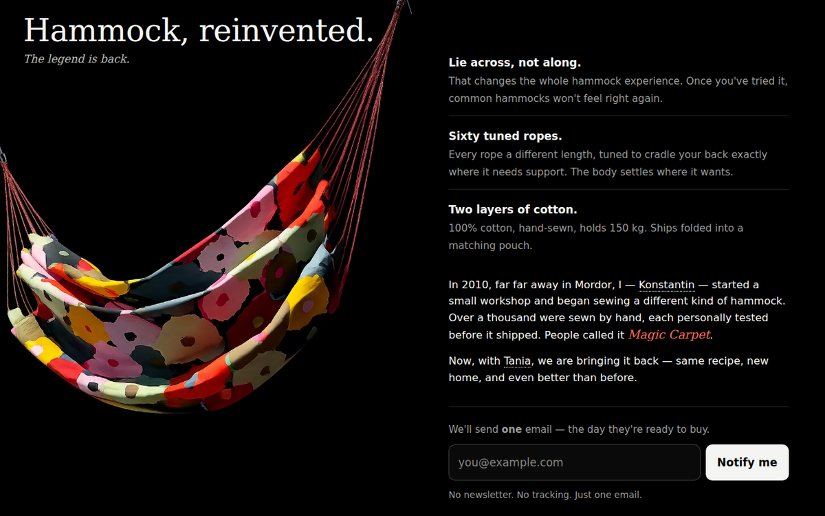 Hammock screenshot